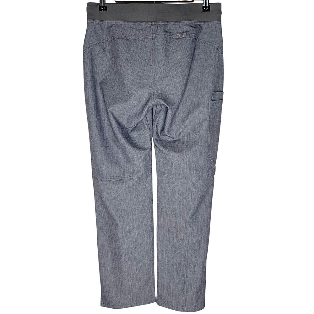 Figs Kade High-Rise Cargo Scrub Pant in Graphite - Picture 9 of 11